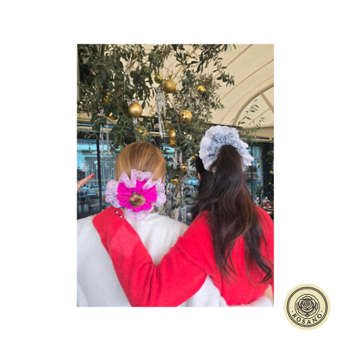 Rosano Studio scrunchie ikili set yaşam tarzı görseli